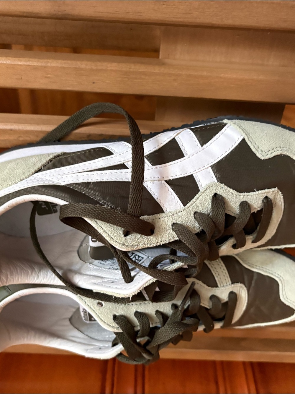 Onitsuka Tiger by Asics Olive Green & White Low-Top Sneakers - Picture 3 of 5